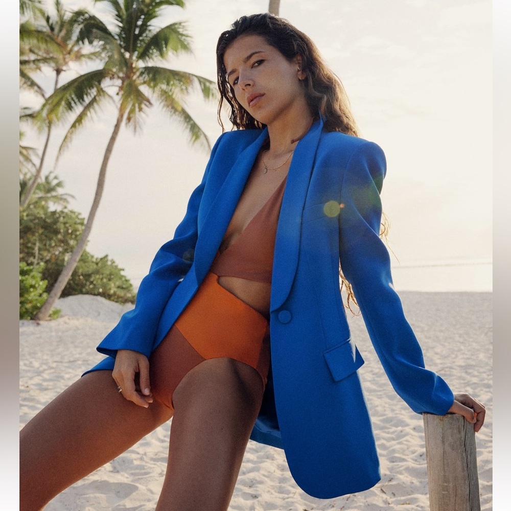 BLAZER WITH TUXEDO COLLAR